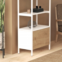 Стеллаж Crafto Бонд Мини Лофт 02 (белый дуб) купить в Минске