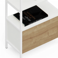 Стеллаж Crafto Бонд Мини Лофт 02 (белый дуб) купить в Минске