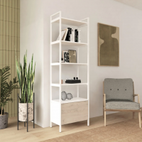 Стеллаж Crafto Бонд Мини Лофт 03 (белый каштан) купить в Минске