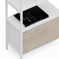 Стеллаж Crafto Бонд Мини Лофт 03 (белый каштан) купить в Минске