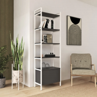 Стеллаж Crafto Бонд Мини Лофт 04 (белый графит) купить в Минске