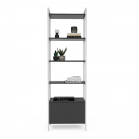 Стеллаж Crafto Бонд Мини Лофт 04 (белый графит) купить в Минске