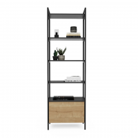 Стеллаж Crafto Бонд Мини Лофт 09 (графит дуб) купить в Минске