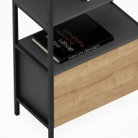 Стеллаж Crafto Бонд Мини Лофт 09 (графит дуб) купить в Минске