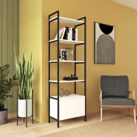 Стеллаж Crafto Бонд Мини Лофт 10 (черный белый) купить в Минске