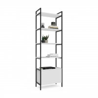 Стеллаж Crafto Бонд Мини Лофт 10 (черный белый)