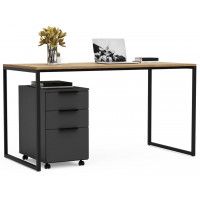 Письменный стол Crafto Фауст Лофт 05 графит/золотистый дуб купить в Минске Письменный стол Crafto Фауст Лофт 05 графит/золотистый дуб купить в Минске