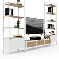 Стенка Crafto Лофт Фрида Бонд 06 дуб золотистый/белый матовый купить в Минске Стенка Crafto Лофт Фрида Бонд 06 дуб золотистый/белый матовый купить в Минске