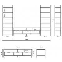 Стенка Crafto Лофт Фрида Бонд 06 дуб золотистый/белый матовый купить в Минске Стенка Crafto Лофт Фрида Бонд 06 дуб золотистый/белый матовый купить в Минске
