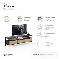 Стенка Crafto Лофт Фрида Бонд 10 графит/дуб золотистый купить в Минске