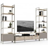 Стенка Crafto Лофт Фрида Бонд 12 латте/каштан