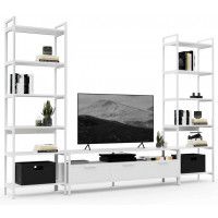 Стенка Crafto Лофт Фрида Симпл 02 белый матовый