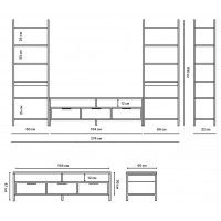 Стенка Crafto Лофт Фрида Симпл 03 белый матовый/дуб золотистый купить в Минске Стенка Crafto Лофт Фрида Симпл 03 белый матовый/дуб золотистый купить в Минске