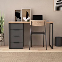 Письменный стол Crafto Кихот Лофт 02 (графит дуб) купить в Минске