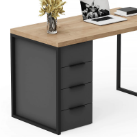 Письменный стол Crafto Кихот Лофт 02 (графит дуб) купить в Минске