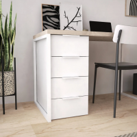 Письменный стол Crafto Кихот Лофт 04 (белый каштан)  купить в Минске