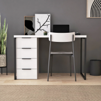 Письменный стол Crafto Кихот Лофт 05 (белый черный) купить в Минске Письменный стол Crafto Кихот Лофт 05 (белый черный) купить в Минске