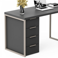 Письменный стол Crafto Кихот Лофт 06 (латте графит) купить в Минске