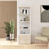 Стеллаж Crafto Квентин Мини Лофт 03 (белый каштан) купить в Минске