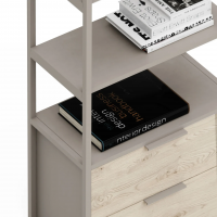 Стеллаж Crafto Квентин Мини Лофт 07 (латте каштан) купить в Минске