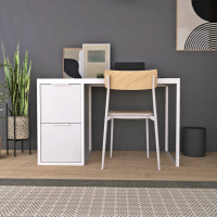 Письменный стол Crafto Курт Лофт 04 (белый) купить в Минске