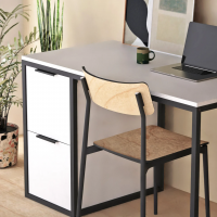 Письменный стол Crafto Курт Лофт 05 (белый черный) купить в Минске