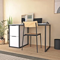 Письменный стол Crafto Курт Лофт 05 (белый черный) купить в Минске