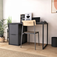 Письменный стол Crafto Курт Лофт 07 (графит) купить в Минске