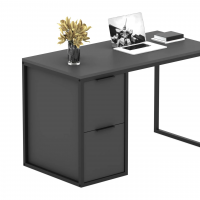 Письменный стол Crafto Курт Лофт 07 (графит) купить в Минске