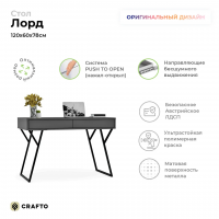 Письменный стол Crafto Лорд Лофт 05 (графит) купить в Минске