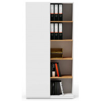 Шкаф офисный Crafto Люк 02 дуб белый купить в Минске