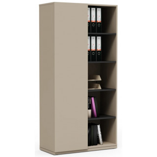 Шкаф офисный Crafto Люк 04 латте / графит