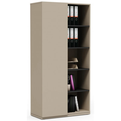 Шкаф офисный Crafto Люк 04 латте / графит купить в Минске