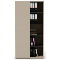 Шкаф офисный Crafto Люк 04 латте / графит купить в Минске