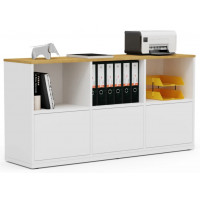 Тумба Crafto Нина 02 дуб золотистый / белый