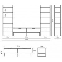 Стенка Crafto Лофт Рокки Квентин 10 золотистый дуб/графит купить в Минске Стенка Crafto Лофт Рокки Квентин 10 золотистый дуб/графит купить в Минске
