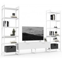 Стенка Crafto Лофт Рокки Симпл 04 белый матовый