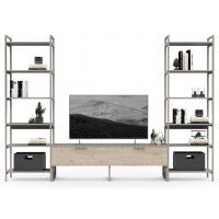 Стенка Crafto Лофт Рокки Симпл 07 латте/каштан купить в Минске Стенка Crafto Лофт Рокки Симпл 07 латте/каштан купить в Минске