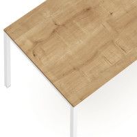 Письменный стол Crafto Рон Лофт 02 белый металл/золотистый дуб купить в Минске