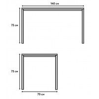 Письменный стол Crafto Рон Лофт 02 белый металл/золотистый дуб купить в Минске