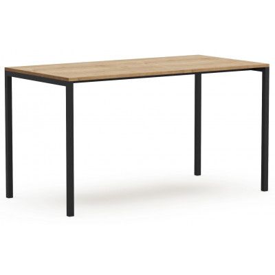 Письменный стол Crafto Рон Лофт 05 черный металл/золотистый дуб купить в Минске