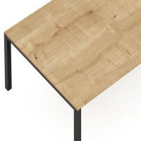 Письменный стол Crafto Рон Лофт 05 черный металл/золотистый дуб купить в Минске