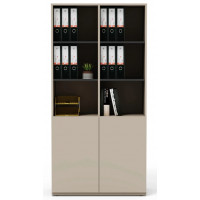 Шкаф офисный Crafto Сид 05 латте / графит