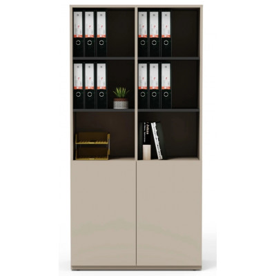 Шкаф офисный Crafto Сид 05 латте / графит купить в Минске