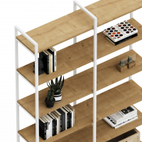 Стеллаж Crafto Cимпл Плюс Лофт 03 (белый дуб) купить в Минске Стеллаж Crafto Cимпл Плюс Лофт 03 (белый дуб) купить в Минске