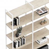 Стеллаж Crafto Cимпл Плюс Лофт 05 (белый каштан) купить в Минске