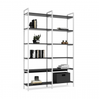 Стеллаж Crafto Cимпл Плюс Лофт 06 (белый графит)