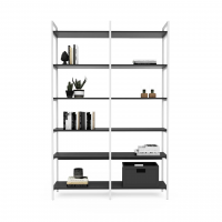 Стеллаж Crafto Cимпл Плюс Лофт 06 (белый графит) купить в Минске