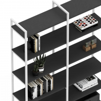 Стеллаж Crafto Cимпл Плюс Лофт 06 (белый графит) купить в Минске