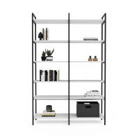 Стеллаж Crafto Cимпл Плюс Лофт 07 (черный белый) купить в Минске Стеллаж Crafto Cимпл Плюс Лофт 07 (черный белый) купить в Минске